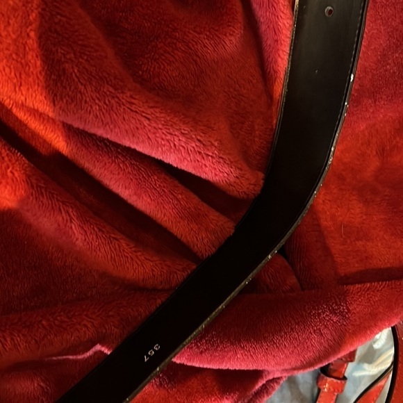 Danier Leather luxe suede gold buckle Genuine Leather Belt Sz Petite S - Picture 11 of 11